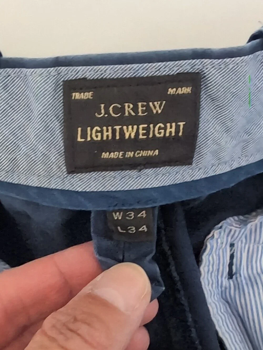 J. Crew Navy Slim Chinos